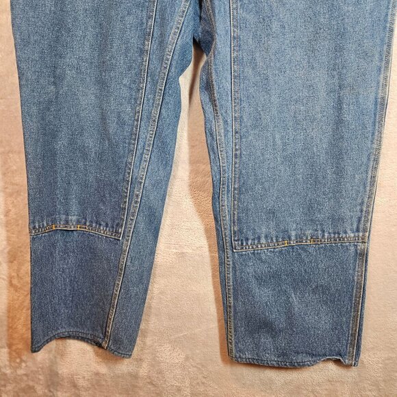 SOREL Mens 38x30 Double Knee Carpenter Jeans Work Heavy Blue Denim Carpenter - Picture 9 of 16